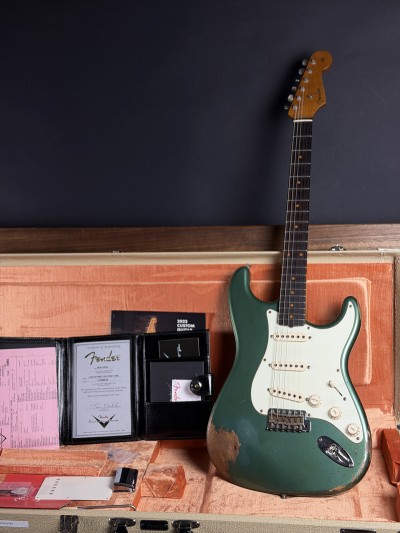 Fender Custom Shop Limited Edition 59 Stratocaster Heavy Relic Aged Sherwood Green Metallic